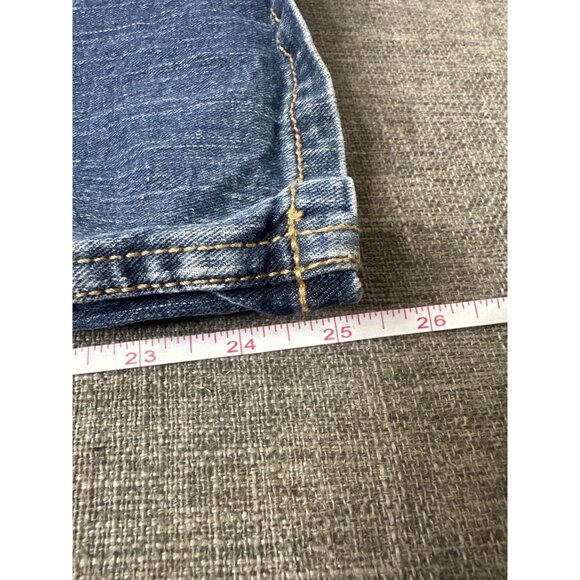 SO Girls Bootcut Blue Denim Jeans Western Size 10 w/ Leopard Print Accents - Picture 7 of 7